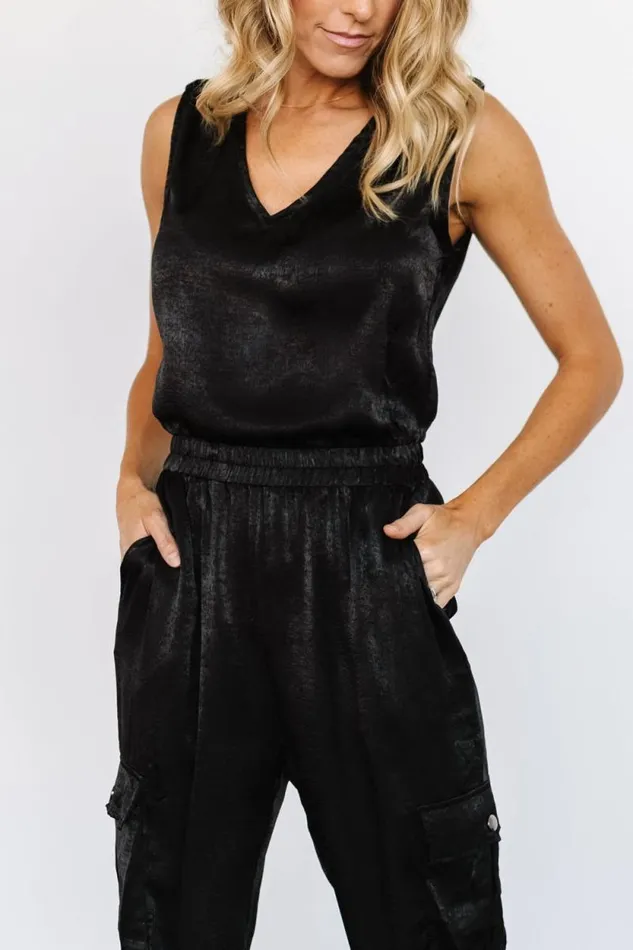 Women Nichols Sleeveless Jumpsuit Black Baltic Born Jumpsuits and Rompers Women Nichols Sleeveless Jumpsuit Black Baltic Born Jumpsuits and Rompers