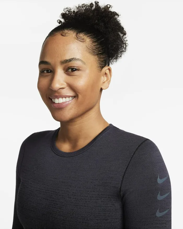 Women Nike All Clothing DriFIT ADV Run Division Gridironblack