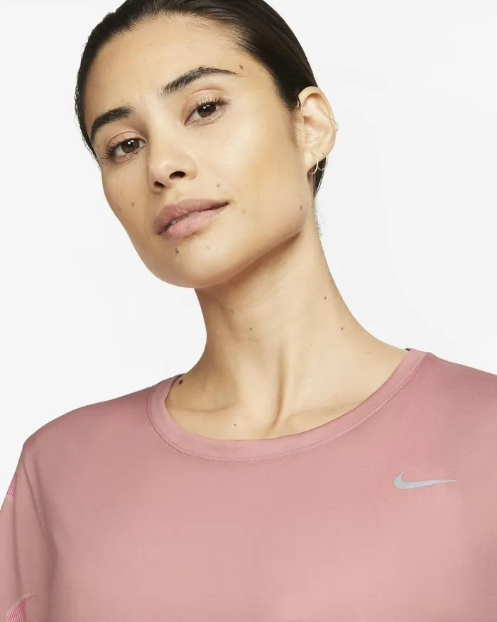 Women Nike All Clothing DriFIT Swoosh Red Stardust