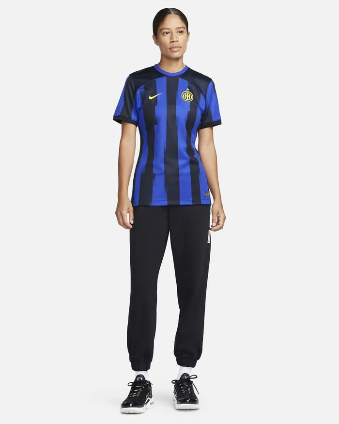 Women Nike All Clothing Inter Milan 202324 Stadium Home Lyon Blueblackvibrant Yellow