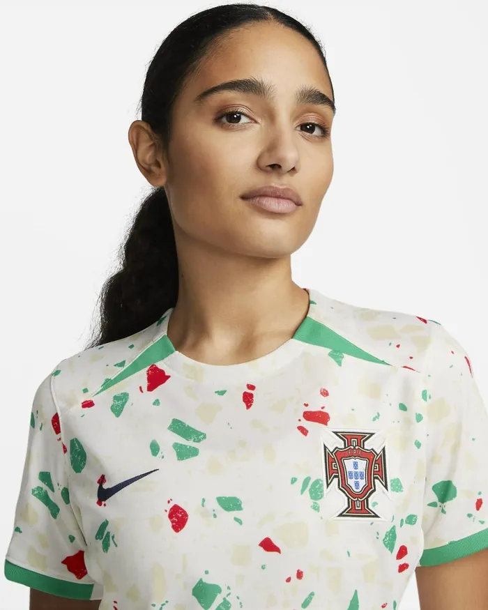 Women Nike All Clothing Portugal 2023 Stadium Away Sailstadium Greenobsidian