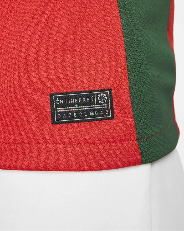 Women Nike All Clothing Portugal 2023 Stadium Home Challenge Redgorge Greensail