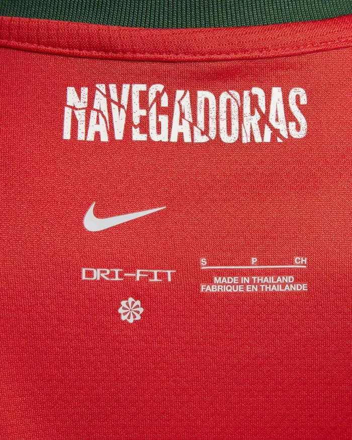 Women Nike All Clothing Portugal 2023 Stadium Home Challenge Redgorge Greensail