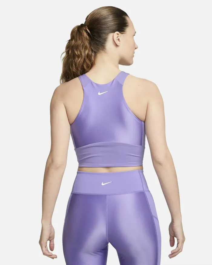 Women Nike All Clothing Pro DriFIT Space Purplewhite