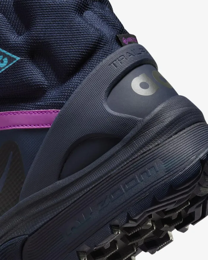 Women Nike All Shoes ACG Air Zoom Gaiadome GORETEX Obsidiananthracitehyper Violetteal Nebula
