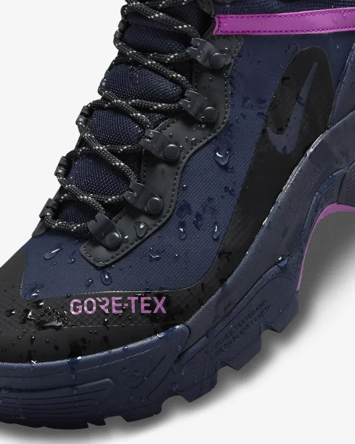Women Nike All Shoes ACG Air Zoom Gaiadome GORETEX Obsidiananthracitehyper Violetteal Nebula