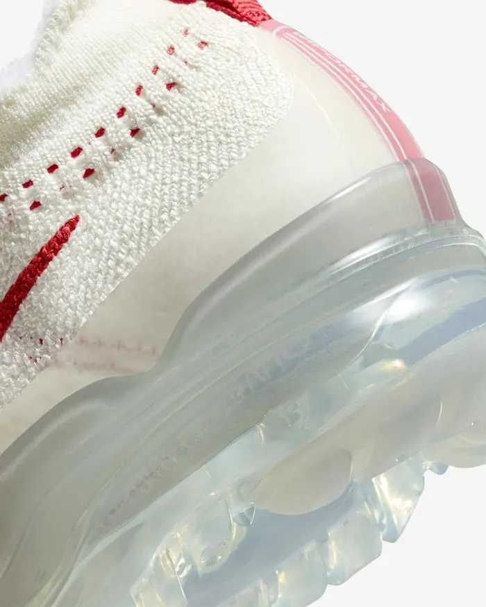 Women Nike All Shoes Air VaporMax 2023 Flyknit Sailphantommetallic Silvertrack Red