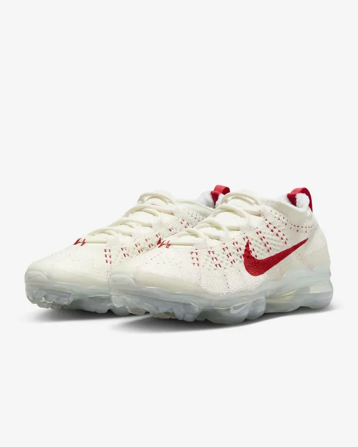 Women Nike All Shoes Air VaporMax 2023 Flyknit Sailphantommetallic Silvertrack Red