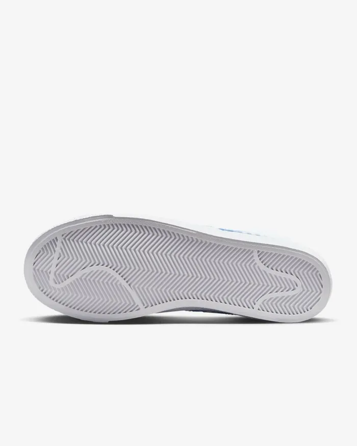 Women Nike All Shoes Blazer Mid 03977 Whiteuniversity Blue