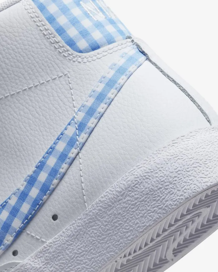 Women Nike All Shoes Blazer Mid 03977 Whiteuniversity Blue