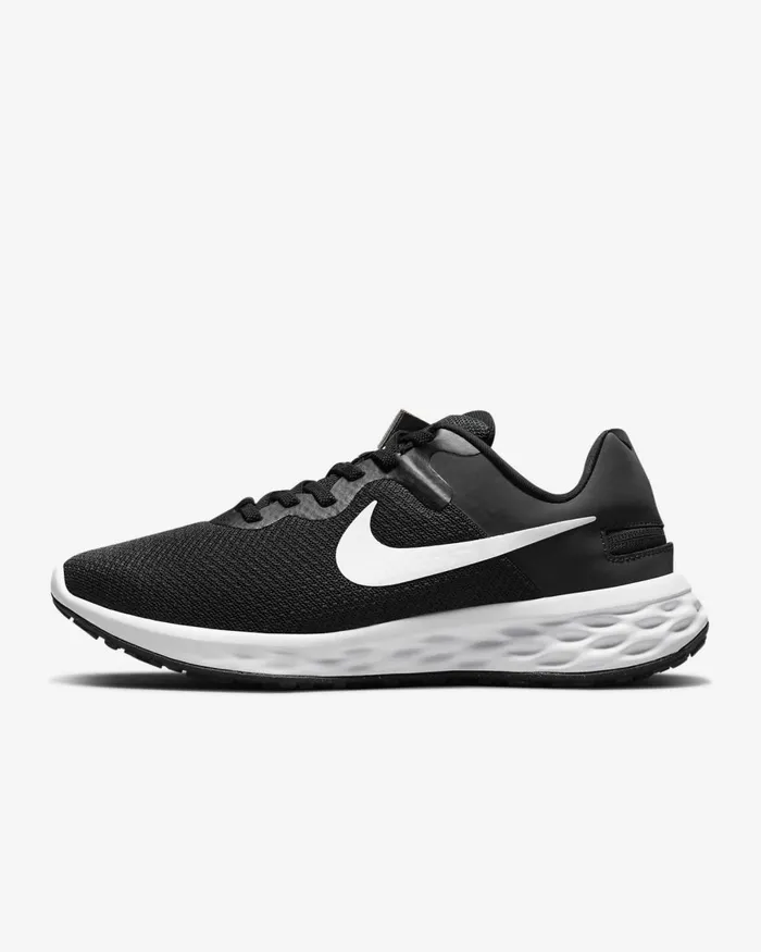 Women Nike All Shoes Revolution 6 FlyEase Blackdark Smoke Greycool Greywhite