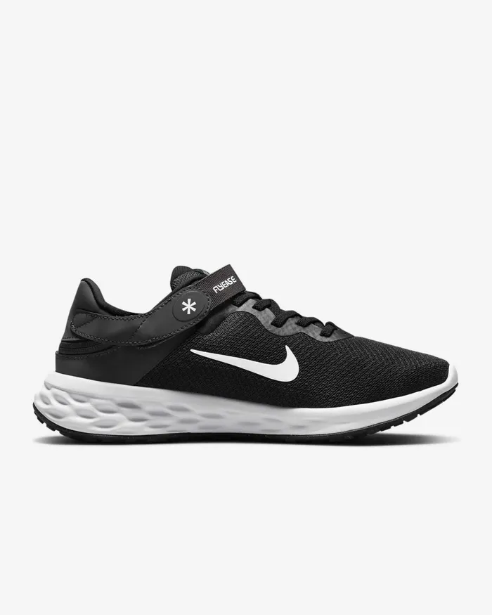 Women Nike All Shoes Revolution 6 FlyEase Blackdark Smoke Greycool Greywhite