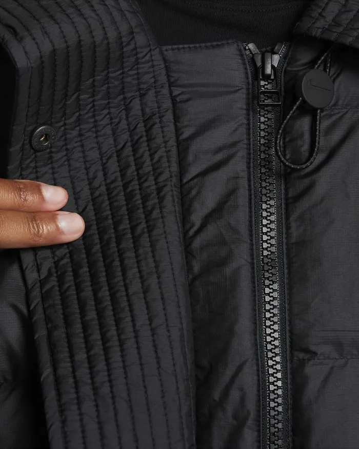 Women Nike Jackets Sportswear Swoosh Puffer PrimaLoft Blackwhite