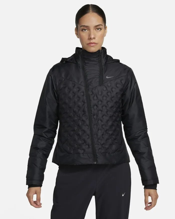 Women Nike Jackets ThermaFIT ADV Repel AeroLoft Black