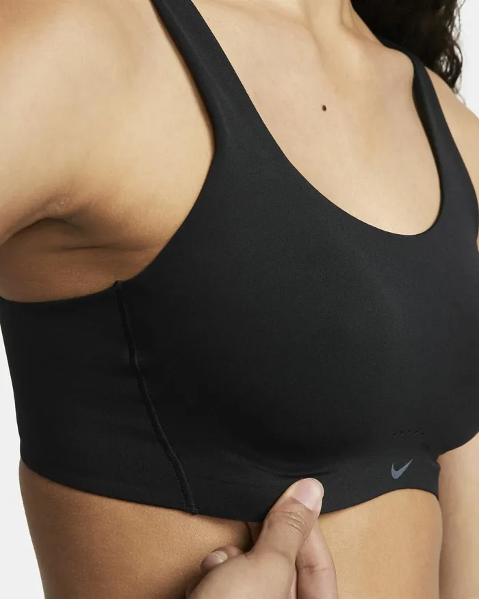 Women Nike Sports Bras Alate Coverage Blackblackcool Grey