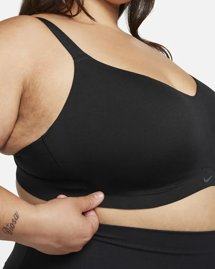 Women Nike Sports Bras Alate Minimalist Blackblackdark Smoke Grey