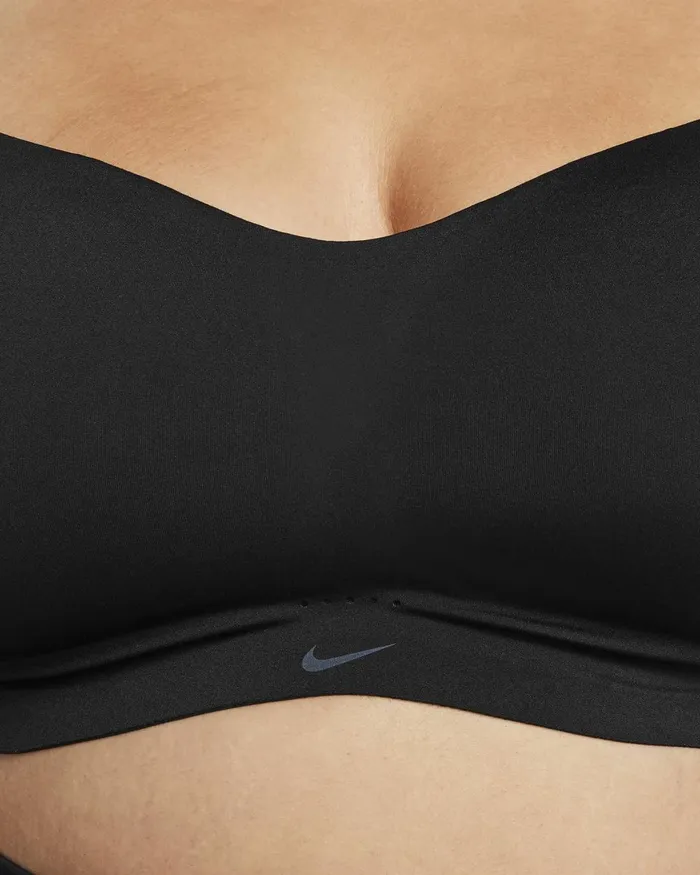 Women Nike Sports Bras Alate Minimalist Blackblackdark Smoke Grey