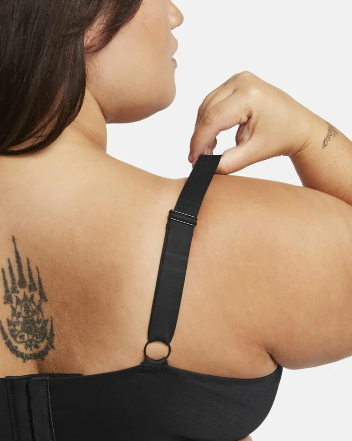Women Nike Sports Bras Alate Minimalist Blackblackdark Smoke Grey