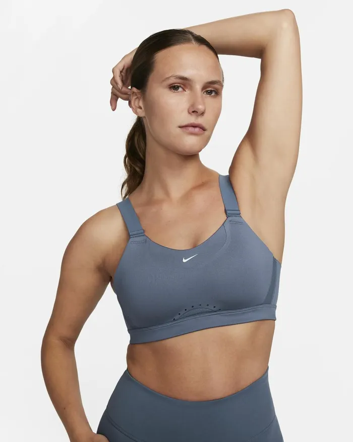 Women Nike Sports Bras Alpha Diffused Bluediffused Bluewhite