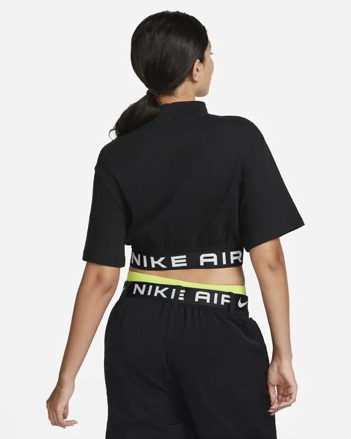 Women Nike Tops And TShirts Air Blackwhite