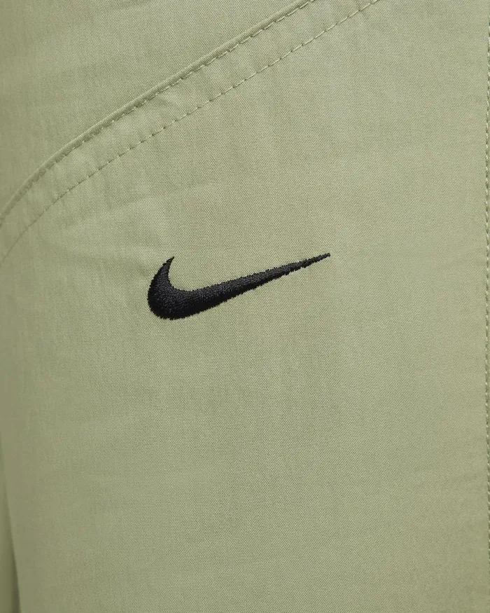 Women Nike Trousers Sportswear Essentials Oil Greenblack