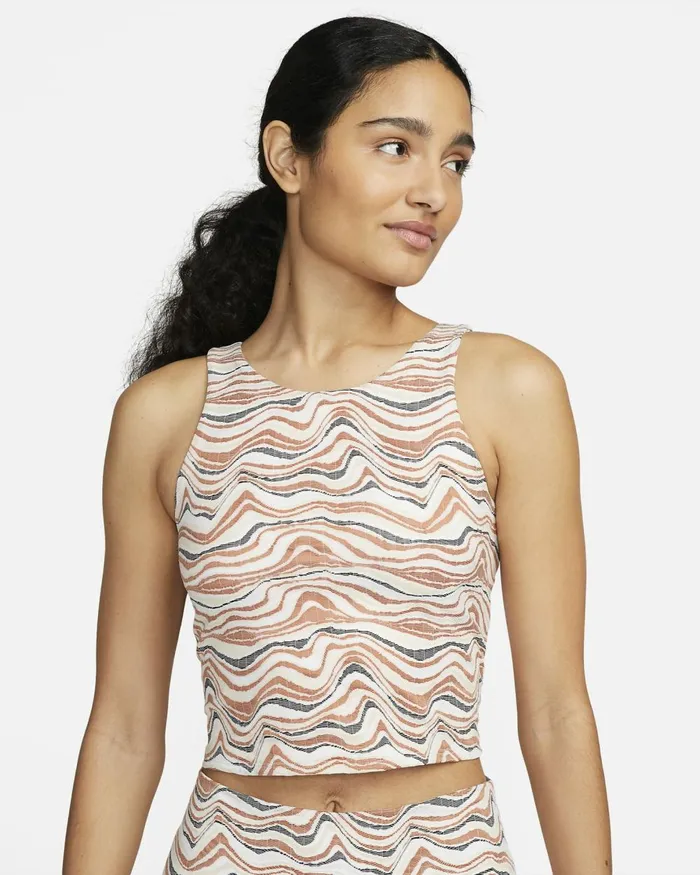 Women Nike Yoga Yoga DriFIT Luxe Dark Russetwhite