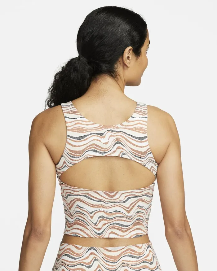 Women Nike Yoga Yoga DriFIT Luxe Dark Russetwhite