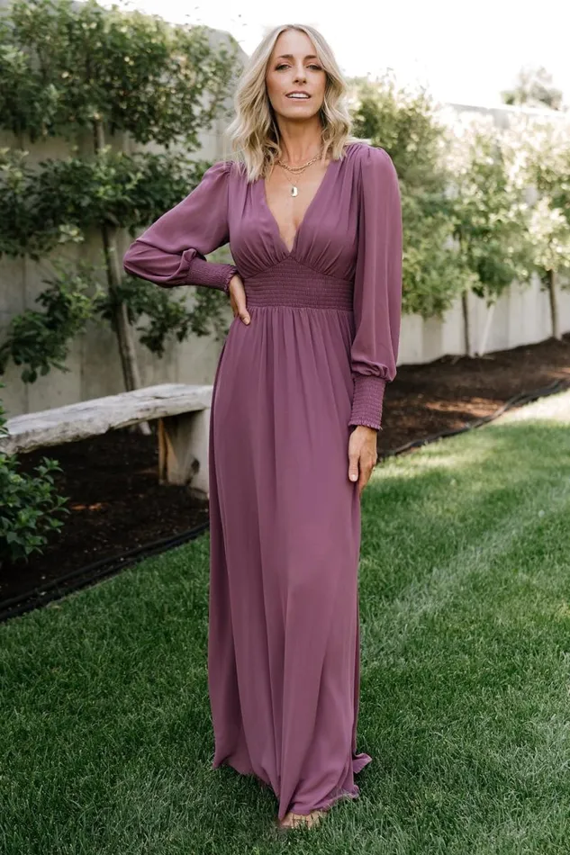 Women Olivia Maxi Dress Vintage Plum Baltic Born Bump Friendly Women Olivia Maxi Dress Vintage Plum Baltic Born Bump Friendly