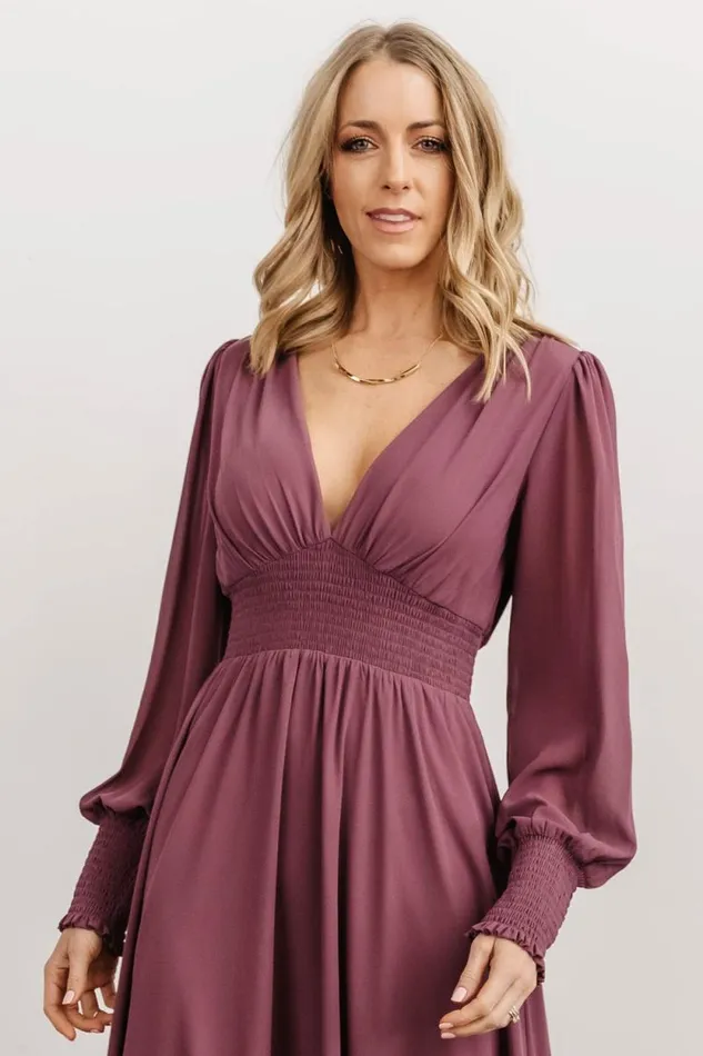 Women Olivia Maxi Dress Vintage Plum Baltic Born Bump Friendly Women Olivia Maxi Dress Vintage Plum Baltic Born Bump Friendly