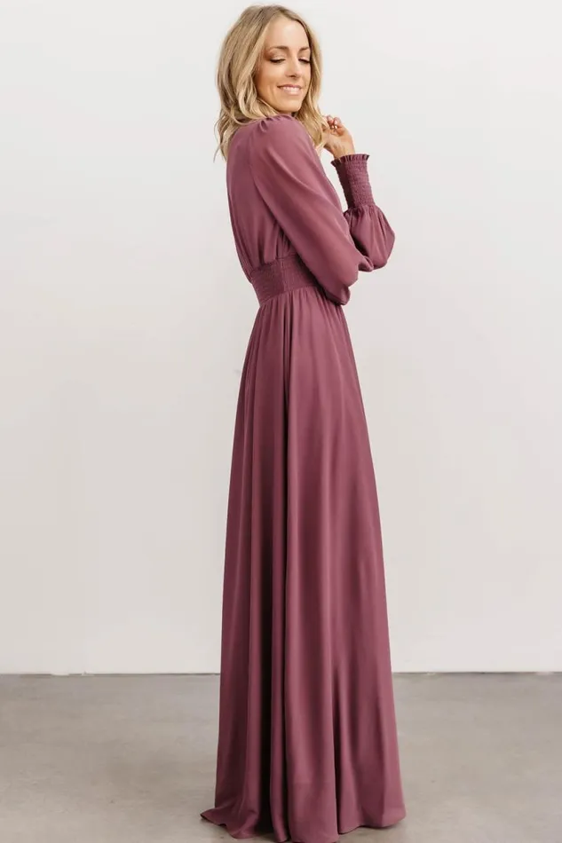 Women Olivia Maxi Dress Vintage Plum Baltic Born Bump Friendly Women Olivia Maxi Dress Vintage Plum Baltic Born Bump Friendly