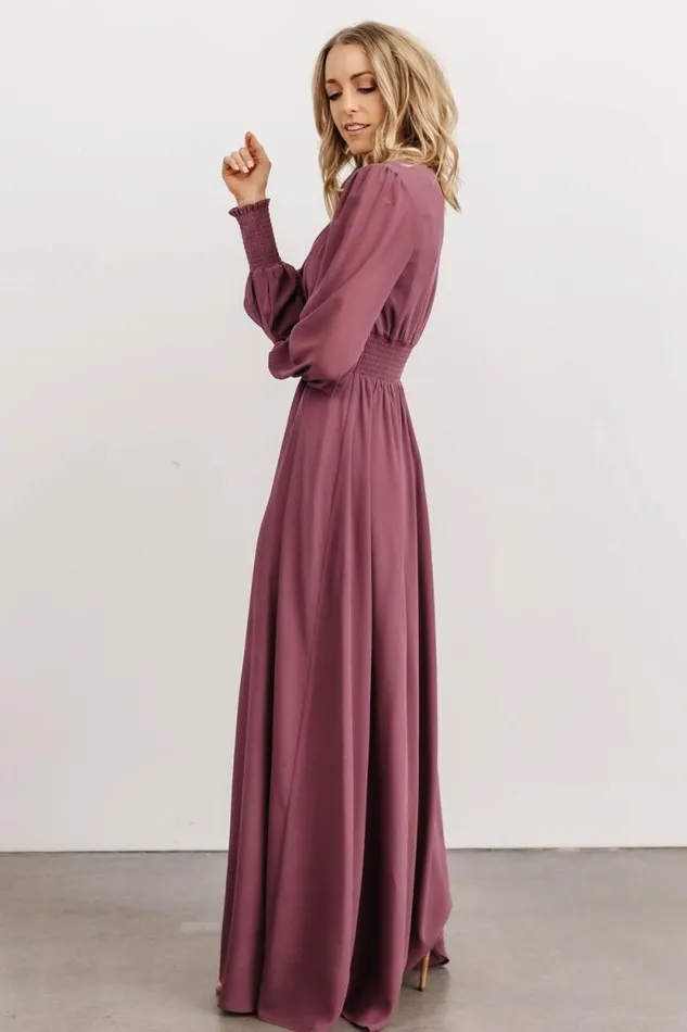 Women Olivia Maxi Dress Vintage Plum Baltic Born Bump Friendly Women Olivia Maxi Dress Vintage Plum Baltic Born Bump Friendly
