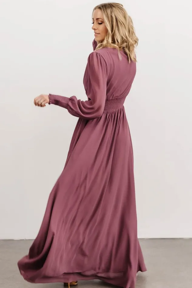 Women Olivia Maxi Dress Vintage Plum Baltic Born Bump Friendly Women Olivia Maxi Dress Vintage Plum Baltic Born Bump Friendly