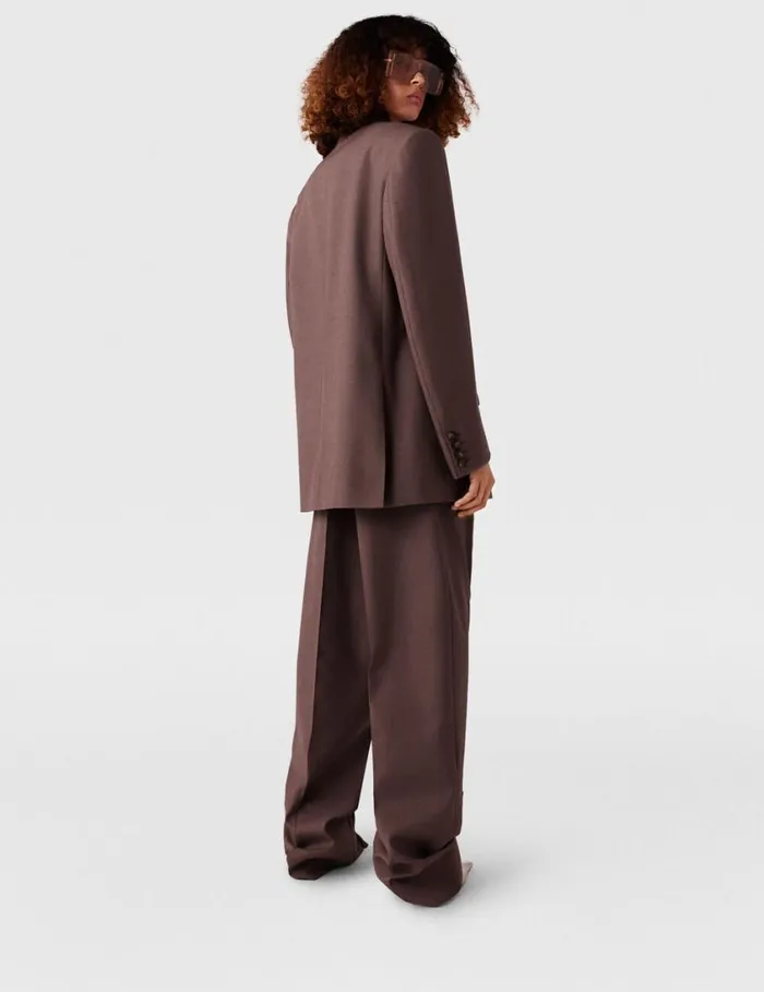 Women Oversized DoubleBreasted Blazer Taupe Brown Stella McCartney Coats And Jackets Women Oversized DoubleBreasted Blazer Taupe Brown Stella McCartney Coats And Jackets