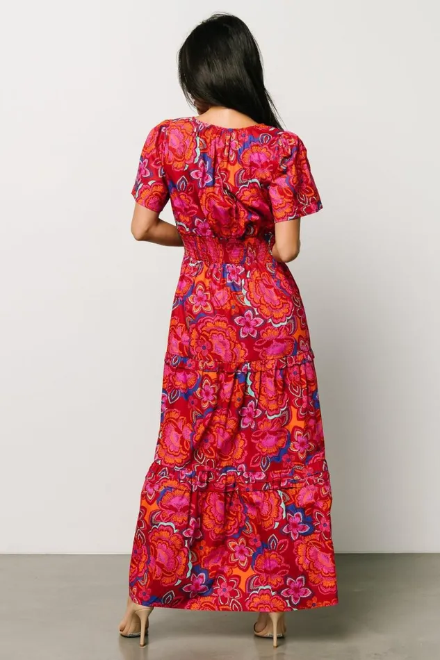 Women Palmer Tiered Maxi Dress Multi Floral Baltic Born Maxi Dresses