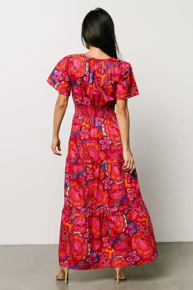 Women Palmer Tiered Maxi Dress Multi Floral Baltic Born Maxi Dresses