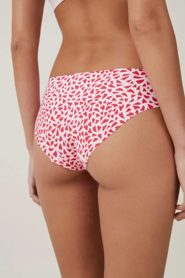 Women Panties Cotton On The Invisible Bikini Brief Swirling Hearts