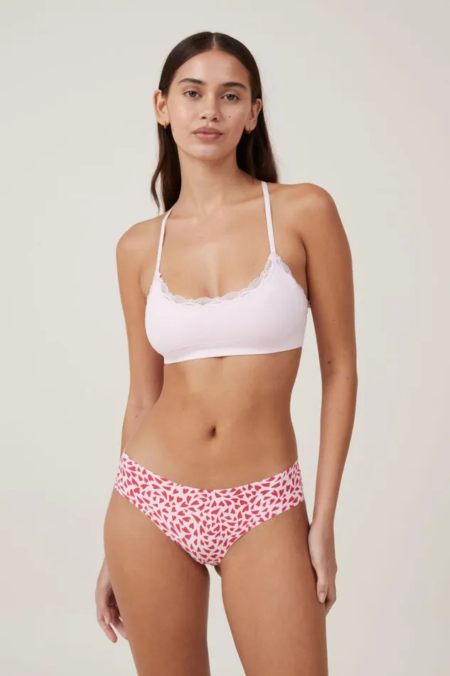 Women Panties Cotton On The Invisible Bikini Brief Swirling Hearts