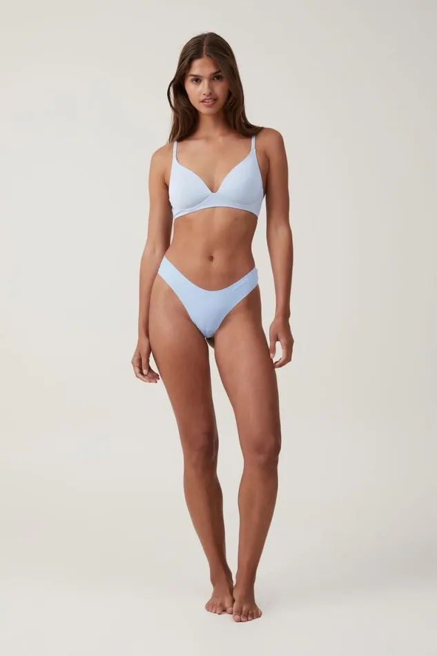 Women Panties Cotton On The Invisible Cheeky Brief Clear Sky