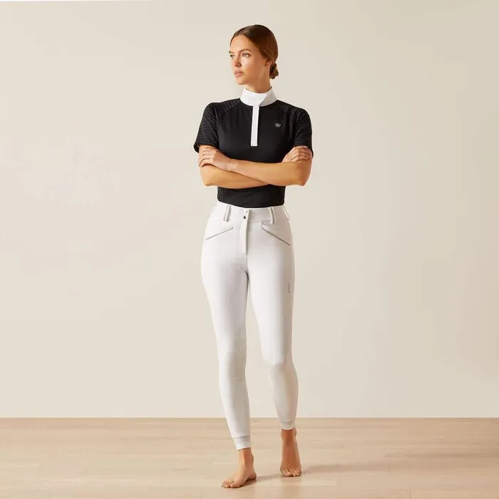 Women Pants and Shorts Ariat Tri Factor Grace Knee Patch Breech White Women Pants and Shorts Ariat Tri Factor Grace Knee Patch Breech White