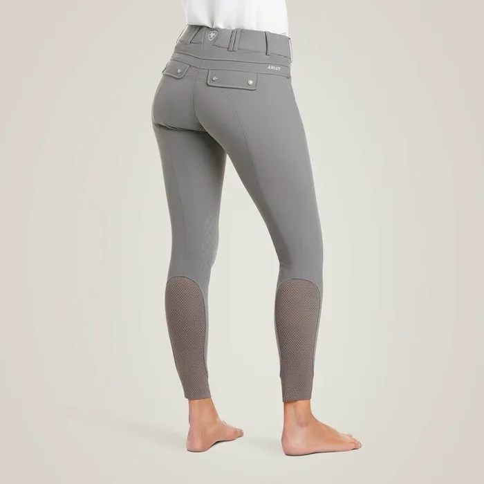 Women Pants and Shorts Ariat Tri Factor Grip Knee Patch Breech Plum Grey Women Pants and Shorts Ariat Tri Factor Grip Knee Patch Breech Plum Grey