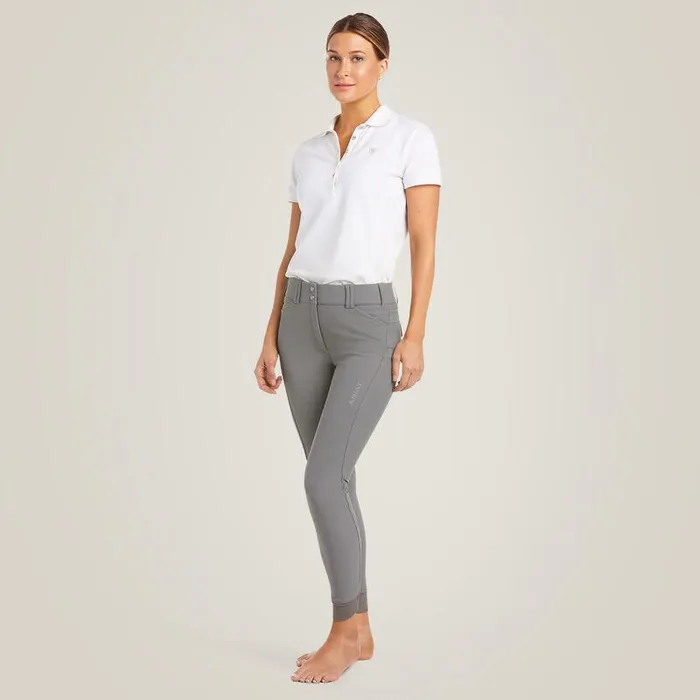 Women Pants and Shorts Ariat Tri Factor Grip Knee Patch Breech Plum Grey Women Pants and Shorts Ariat Tri Factor Grip Knee Patch Breech Plum Grey