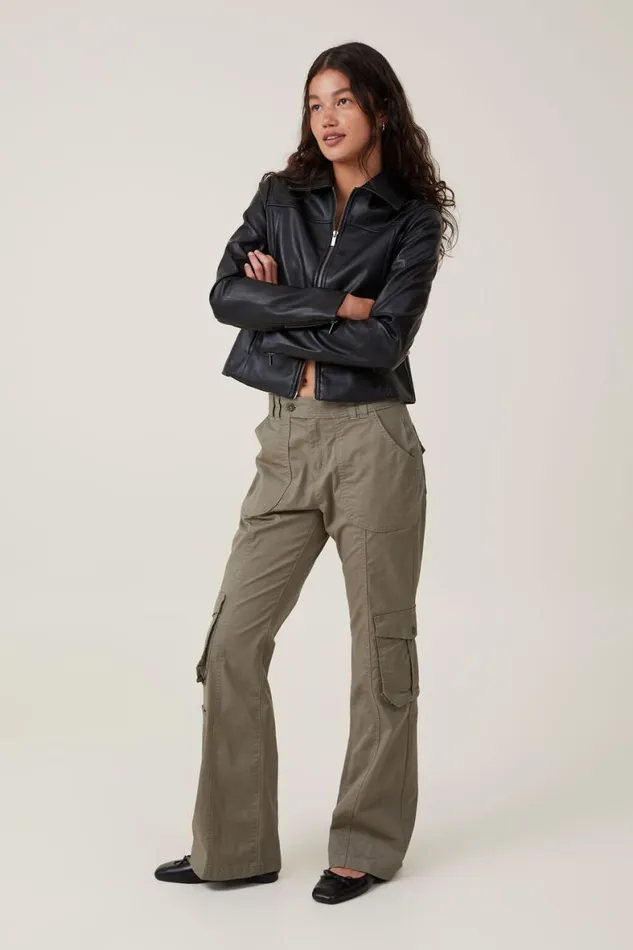 Women Pants Cotton On Bootleg Cargo Pant Woodland