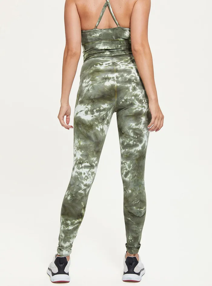 Women Pants GUESS Green Tie Dye Eudora Active Leggings Women Pants GUESS Green Tie Dye Eudora Active Leggings