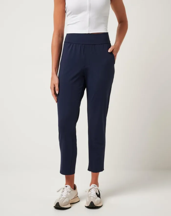 Women Pants TravisMathew MOVEKNIT RESILIENCE PANT Navy Blazer
