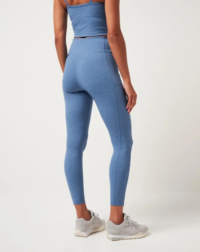 Women Pants TravisMathew WHERE IT COUNTS LEGGING Heather Copen Blue Women Pants TravisMathew WHERE IT COUNTS LEGGING Heather Copen Blue