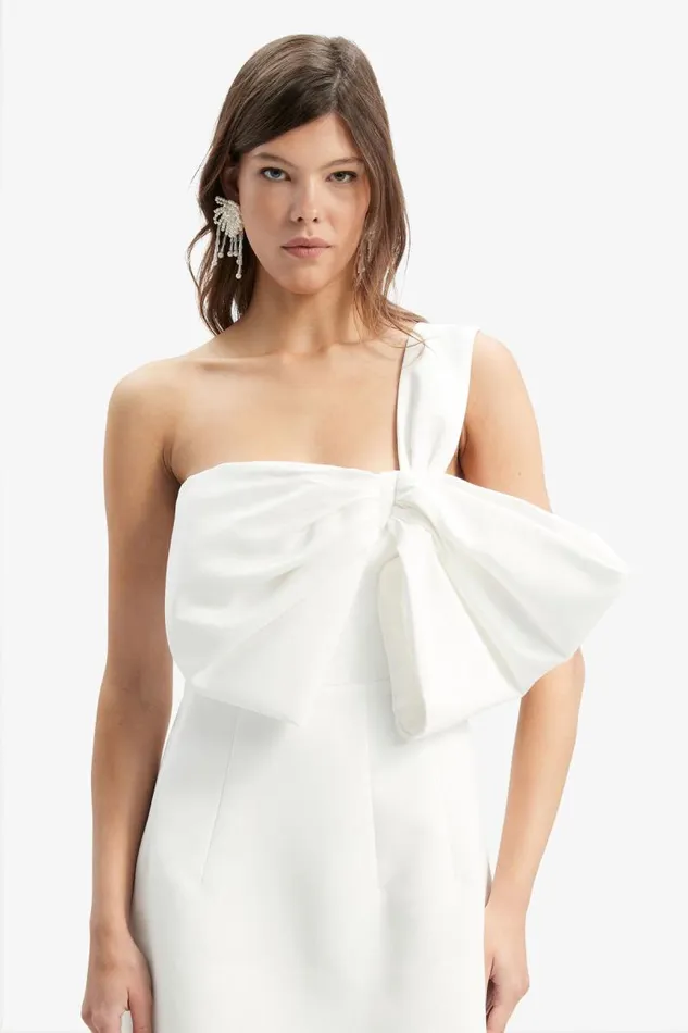 Women Party Dresses Bardot Bella Bow Mini Dress In Orchid White Orchid White Women Party Dresses Bardot Bella Bow Mini Dress In Orchid White Orchid White