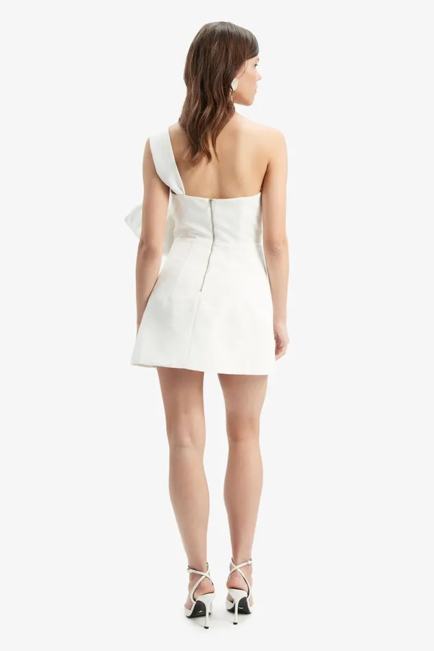 Women Party Dresses Bardot Bella Bow Mini Dress In Orchid White Orchid White Women Party Dresses Bardot Bella Bow Mini Dress In Orchid White Orchid White