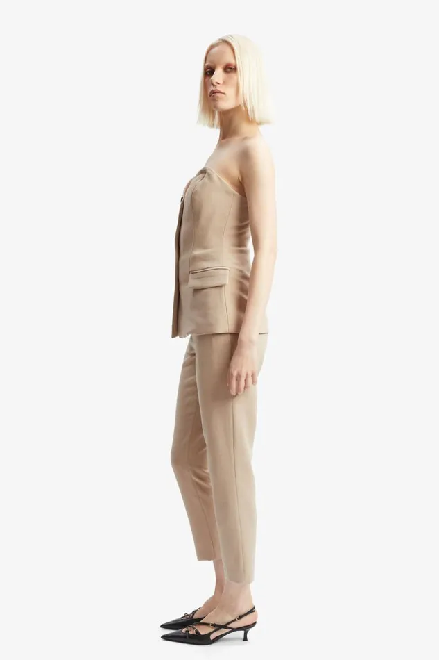 Women Party Tops Bardot Kylian Button Front Top In Tan Tan Women Party Tops Bardot Kylian Button Front Top In Tan Tan