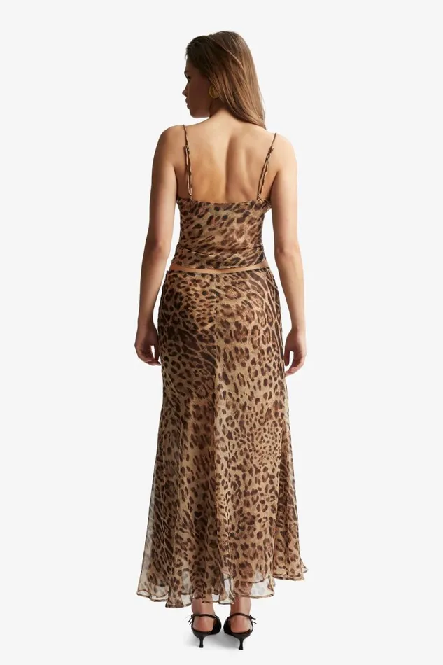 Women Party Tops Bardot Monroe Cowl Neck Cami In Brown Leopard Brown Leopard Women Party Tops Bardot Monroe Cowl Neck Cami In Brown Leopard Brown Leopard