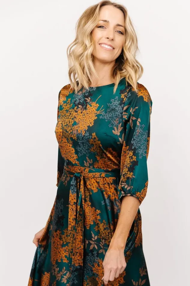 Women Paula Satin Maxi Dress Jade Multi Baltic Born Maxi Dresses Women Paula Satin Maxi Dress Jade Multi Baltic Born Maxi Dresses